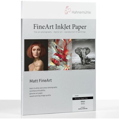Hahnemühle Photo Rag A2 Klar Vit - Fotopapper Hahnemühle Photo Rag A2 Klar Vit - Fotopapper