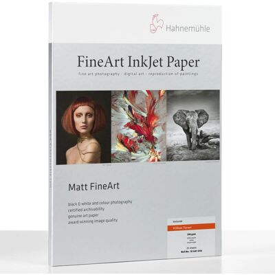 Hahnemühle William Turner A2 Vit Matt Fotopapper Hahnemühle William Turner A2 Vit Matt Fotopapper