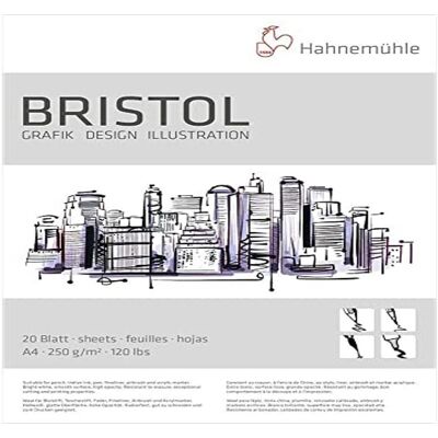 Hahnemühle Weißes Bristol Papier A4 - Papier Hahnemühle Weißes Bristol Papier A4 - Papier