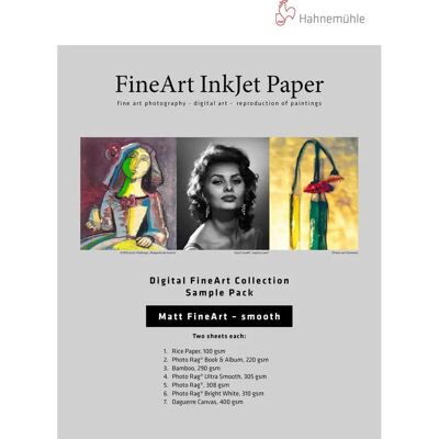 Hahnemühle FineArt Matt Paper Testpaket - A3+ Hahnemühle FineArt Matt Paper Testpaket - A3+