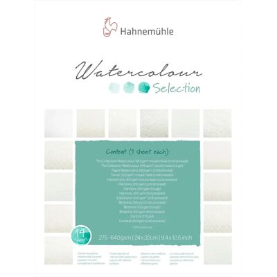 Zeszyt 14 papierów akwarelowych Hahnemühle - Artykuły artystyczne Zeszyt 14 papierów akwarelowych Hahnemühle - Artykuły artystyczne