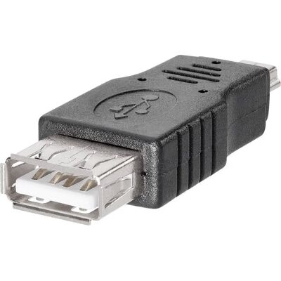 BKL Electronic USB-Adapter - Mini B zu Typ A - Schwarz BKL Electronic USB-Adapter - Mini B zu Typ A - Schwarz