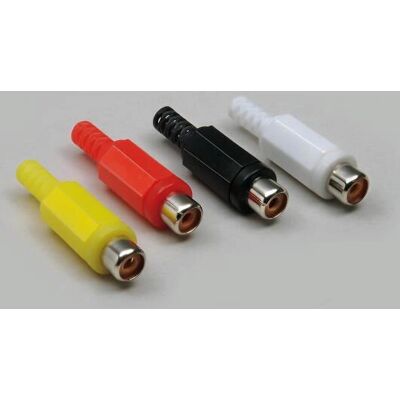 BKL Electronic 072211/T RCA Stecker - Gerade, 2 Pins, Schwarz BKL Electronic 072211/T RCA Stecker - Gerade, 2 Pins, Schwarz