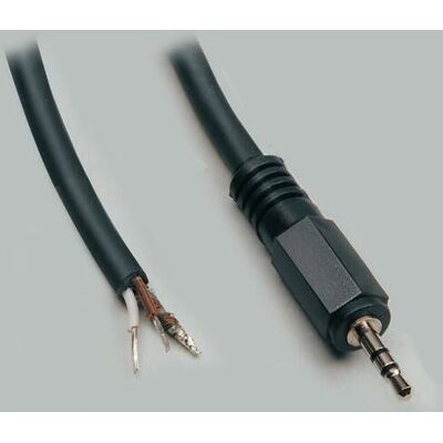 Cable de audio BKL Electronic 1101051 - 1,8 m, 3 polos, Negro Cable de audio BKL Electronic 1101051 - 1,8 m, 3 polos, Negro