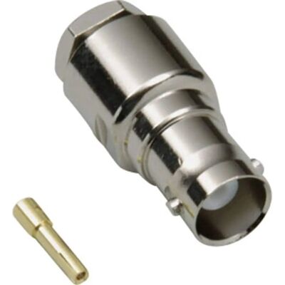 Connecteur BNC femelle droit BKL Electronic - 50 Ω, câble 7,3 mm - Publicité Connecteur BNC femelle droit BKL Electronic - 50 Ω, câble 7,3 mm - Publicité