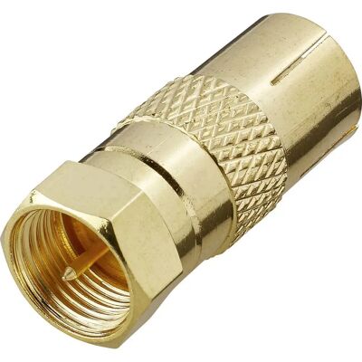 Adaptateur antenne/satellite Renkforce RF-4196982 - Changeur de genre de câble doré Adaptateur antenne/satellite Renkforce RF-4196982 - Changeur de genre de câble doré