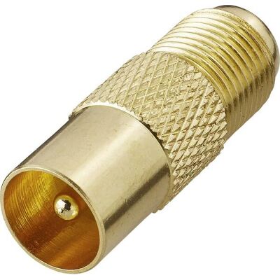 Adaptateur coaxial genre or Renkforce RF-4197003 Adaptateur coaxial genre or Renkforce RF-4197003