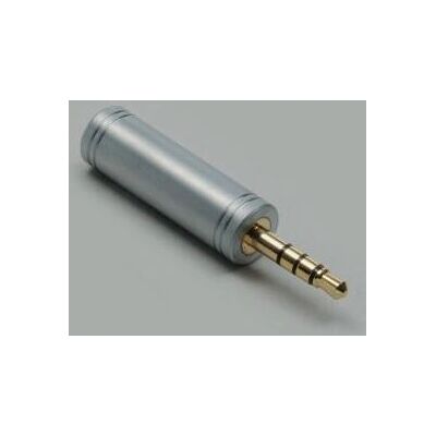 BKL Electronic 1103098 Adaptador de audio estéreo de 3,5 mm plateado - Adaptador de audio BKL Electronic 1103098 Adaptador de audio estéreo de 3,5 mm plateado - Adaptador de audio