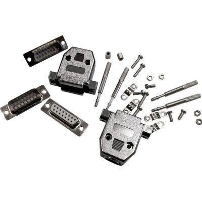 BKL Electronic 10122010 D-Sub kontakt - 25 pinnar, 180° rät, lödning, metallhus BKL Electronic 10122010 D-Sub kontakt - 25 pinnar, 180° rät, lödning, metallhus