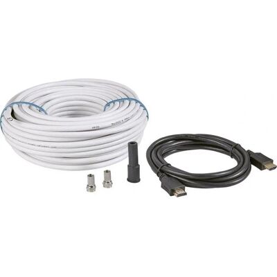 BKL Electronic Satellietkabelset - Verstelbare lengte, 4K BKL Electronic Satellietkabelset - Verstelbare lengte, 4K