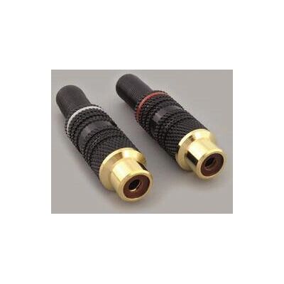 BKL - 0101109 - Rojo - Oro - Adaptador RCA BKL - 0101109 - Rojo - Oro - Adaptador RCA