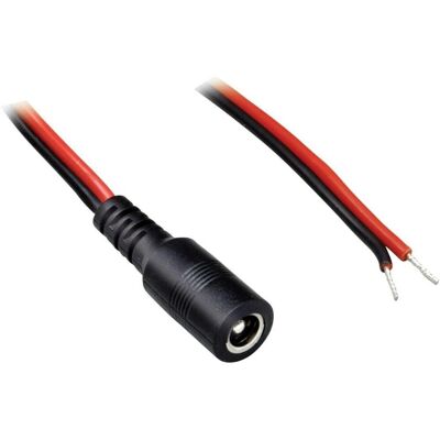 Cable de alimentación BKL 075117 Extremo abierto 2,1/5,5mm 0,5m Cable de alimentación BKL 075117 Extremo abierto 2,1/5,5mm 0,5m