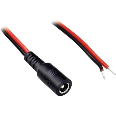 BKL 075118 - Cable de conexión eléctrica con extremo abierto - 2,1/5,5 mm, 1 m BKL 075118 - Cable de conexión eléctrica con extremo abierto - 2,1/5,5 mm, 1 m