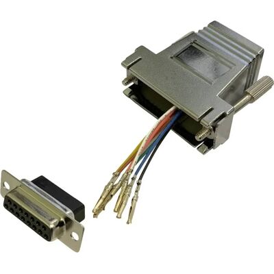 BKL Electronic 10121120 Adapter D-Sub żeński 15-pin - RJ45 żeński - Adapter BKL Electronic 10121120 Adapter D-Sub żeński 15-pin - RJ45 żeński - Adapter