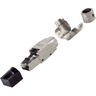 BKL Electronic RJ45 Network Connector - Toolless, STP, Cat 6A, Silver BKL Electronic RJ45 Network Connector - Toolless, STP, Cat 6A, Silver