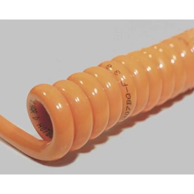 BKL Electronic 1506130 Spiral kabel - Flexibel, 5G, 2.50mm², Orange BKL Electronic 1506130 Spiral kabel - Flexibel, 5G, 2.50mm², Orange