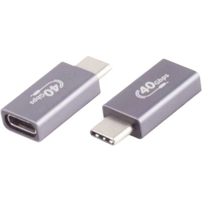 BKL Electronic USB-C Adapter - USB 4.0 - Metall - Pro - Grau BKL Electronic USB-C Adapter - USB 4.0 - Metall - Pro - Grau