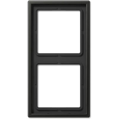Jung aluminium 2-axlad ram - Passar för horisontell och vertikal montering Jung aluminium 2-axlad ram - Passar för horisontell och vertikal montering