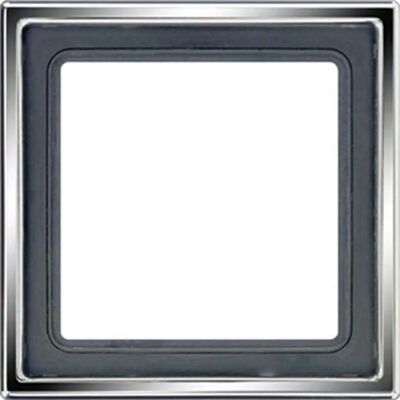 Cadre Jung GCR 2981 - Interrupteur, Chrome, 81x81mm - Publicité Cadre Jung GCR 2981 - Interrupteur, Chrome, 81x81mm - Publicité