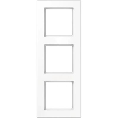 JUNG AC583WW - 3-Gang Switch Frame, Alpine White - Switch Frame JUNG AC583WW - 3-Gang Switch Frame, Alpine White - Switch Frame