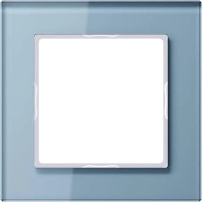 Jung Glasrahmen 1-fach Grau - Rahmen für Schalter - Jung Jung Glasrahmen 1-fach Grau - Rahmen für Schalter - Jung