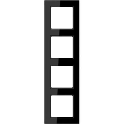 Jung Schwarzer 4-fach Schalterrahmen - Für Oberflächenmontage Jung Schwarzer 4-fach Schalterrahmen - Für Oberflächenmontage