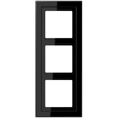 Cadre triple noir Jung pour série LS-Design 96x238mm - Publicité Cadre triple noir Jung pour série LS-Design 96x238mm - Publicité