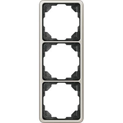 Jung CD 583 PT - Cadre 3 modules - Platine - Publicité Jung CD 583 PT - Cadre 3 modules - Platine - Publicité