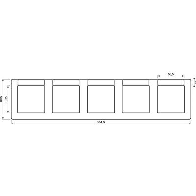 Jung Rahmen 5-fach Fenster - Rahmen, 5-fach sprühnebeldicht, bruchsicher Jung Rahmen 5-fach Fenster - Rahmen, 5-fach sprühnebeldicht, bruchsicher
