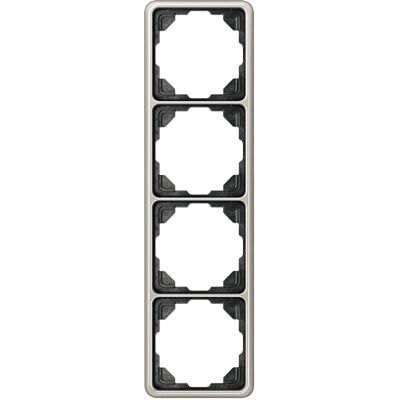 Jung CD584PT - Cadre métallique 4 voies pour interrupteurs - Accessoire électrique - Publicité Jung CD584PT - Cadre métallique 4 voies pour interrupteurs - Accessoire électrique - Publicité