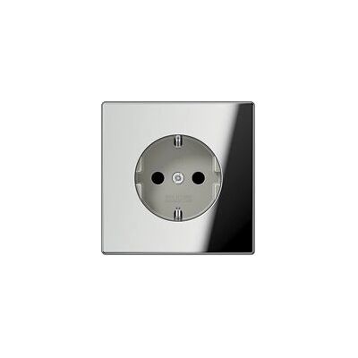 Prise Jung GCR 1520 KI Chrome Safety Plus 16A 250V - Publicité Prise Jung GCR 1520 KI Chrome Safety Plus 16A 250V - Publicité
