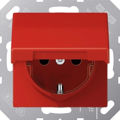 Jung AS 1520 BFKL RT - Prise Schuko 16A 250V avec couvercle rabattable - Prise électrique - Publicité Jung AS 1520 BFKL RT - Prise Schuko 16A 250V avec couvercle rabattable - Prise électrique - Publicité
