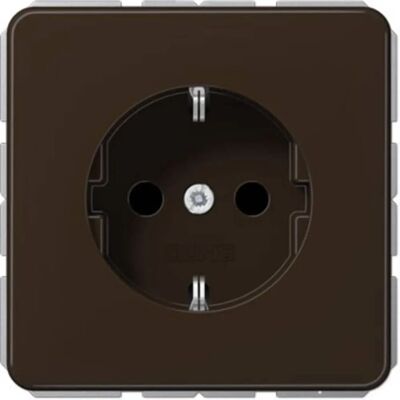 Jung CD1520BR - Enchufe de pared, Marrón, IP20, 1 G de canalización Jung CD1520BR - Enchufe de pared, Marrón, IP20, 1 G de canalización