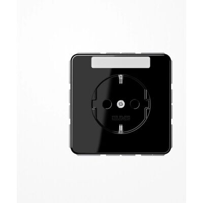 JUNG CD 1520 NA SW - Schuko-Steckdose mit Schriftfeld JUNG CD 1520 NA SW - Schuko-Steckdose mit Schriftfeld