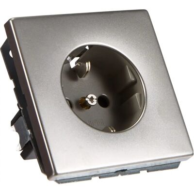Jung Edelstahl Safety Plus 16A 250V Schuko Steckdose Jung Edelstahl Safety Plus 16A 250V Schuko Steckdose