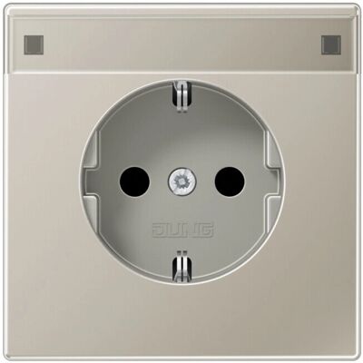 Jung ES 1520 Prise Schuko en Acier Inoxydable - Prise Électrique - Publicité Jung ES 1520 Prise Schuko en Acier Inoxydable - Prise Électrique - Publicité