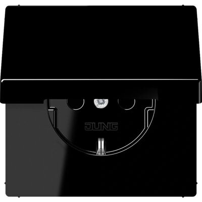Jung LS990 - zwart - glanzend - inbouw - Electrical outlet Jung LS990 - zwart - glanzend - inbouw - Electrical outlet