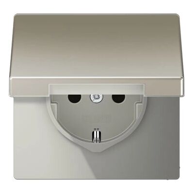 Jung ES 1520 KIKL Edelstahl-Outlet-Box mit Abdeckung - Wandmontage Jung ES 1520 KIKL Edelstahl-Outlet-Box mit Abdeckung - Wandmontage