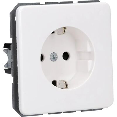 Prise électrique Jung Alpinweiß Modèle CD1520KIWW - Prise murale - Schutzkontakt - Publicité Prise électrique Jung Alpinweiß Modèle CD1520KIWW - Prise murale - Schutzkontakt - Publicité