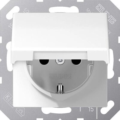 JUNG AS 1521 BFKL WW - Prise Schuko, 16A, IP44 - Publicité JUNG AS 1521 BFKL WW - Prise Schuko, 16A, IP44 - Publicité