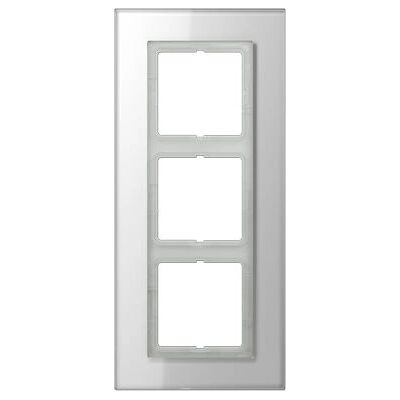Jung LSP 983 GL WW - Marco de cristal 3-cristales horizontal/vertical Jung LSP 983 GL WW - Marco de cristal 3-cristales horizontal/vertical