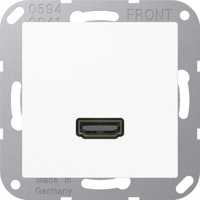 Jung Maa1112ww - Placa Multimedia - Soporta HDMI 1.3, 1080p, Contactos Dorados Jung Maa1112ww - Placa Multimedia - Soporta HDMI 1.3, 1080p, Contactos Dorados