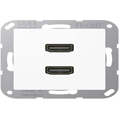 Jung MAA1133WW - Prise HDMI blanche - Séries AS/A - Publicité Jung MAA1133WW - Prise HDMI blanche - Séries AS/A - Publicité