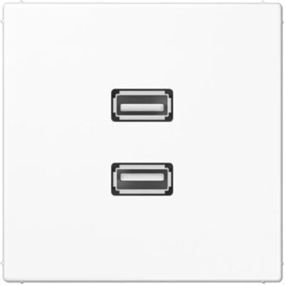 Jung Conexion Multimedia 2 X Usb - Blanc Alpino - LS 1153 WW - Publicité Jung Conexion Multimedia 2 X Usb - Blanc Alpino - LS 1153 WW - Publicité