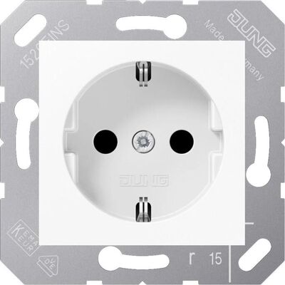 Jung - CD5120BFKIW - 16A 250V - Schuko - Elektrosteckdose Jung - CD5120BFKIW - 16A 250V - Schuko - Elektrosteckdose