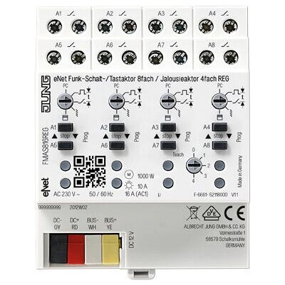 Jung FMAS816REG Funk-Schaltaktor - 16A 230V - Weiß Jung FMAS816REG Funk-Schaltaktor - 16A 230V - Weiß