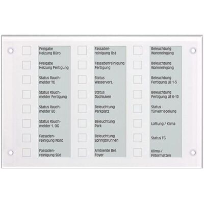 JUNG - MBT2424WW - 24-Tasten kapazitiv - Weiß - KNX Bedientableau JUNG - MBT2424WW - 24-Tasten kapazitiv - Weiß - KNX Bedientableau