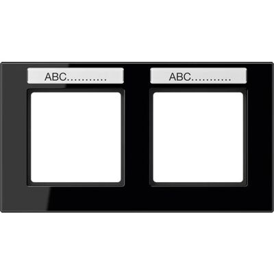 JUNG AC 5820 BFNA SW - Rahmen 2-f Schriftf.waager schwarz JUNG AC 5820 BFNA SW - Rahmen 2-f Schriftf.waager schwarz