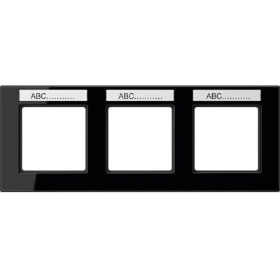 Jung AC 5830 BFNA SW - Rahmen 3-fach - Schwarz - Schalterrahmen Jung AC 5830 BFNA SW - Rahmen 3-fach - Schwarz - Schalterrahmen