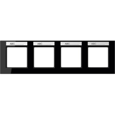 JUNG AC 5840 BFNA SW - Rahmen 4-f, Schwarz - Switch Frame JUNG AC 5840 BFNA SW - Rahmen 4-f, Schwarz - Switch Frame